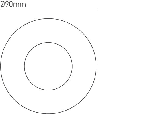 Collingwood RB359BLK 90mm Black Round Bezel for Recessed Downlights - Collingwood - Falcon Electrical UK
