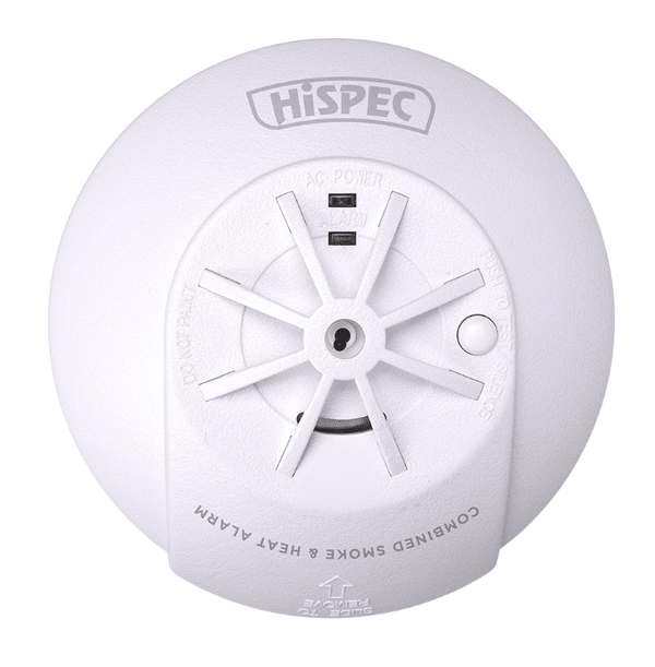 HiSpec HSSA-PH-RF10-PRO RF Combo Mains Smoke & Heat Alarm-Detector w- Fastfix Base - HiSpec - Falcon Electrical UK