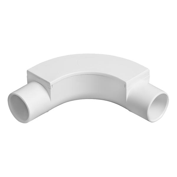 IB20WH 20mm White PVC Inspection Bend - Mixed Supply - Falcon Electrical UK