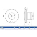 Airflow ICON 15 100mm Extractor Fan - Airflow - Falcon Electrical UK