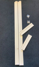 ALUMINUM FRAME 1200X300MM SCREWLESS SURFACE MOUNTING KIT WHTE - Mixed Supply - Falcon Electrical UK