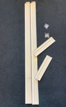 ALUMINUM FRAME 1200X300MM SCREWLESS SURFACE MOUNTING KIT WHTE - Mixed Supply - Falcon Electrical UK