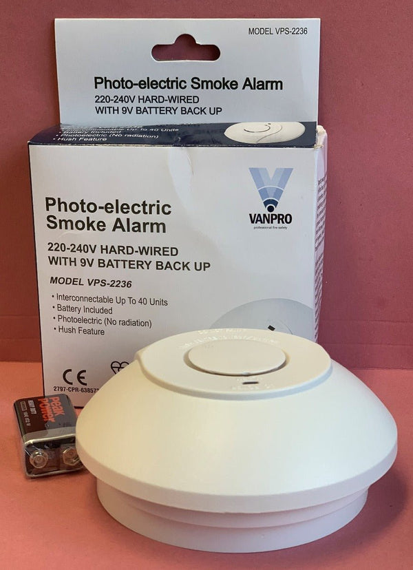 VanPro VPS-2236 Photo-Electric Smoke Alarm - VanPro - Falcon Electrical UK
