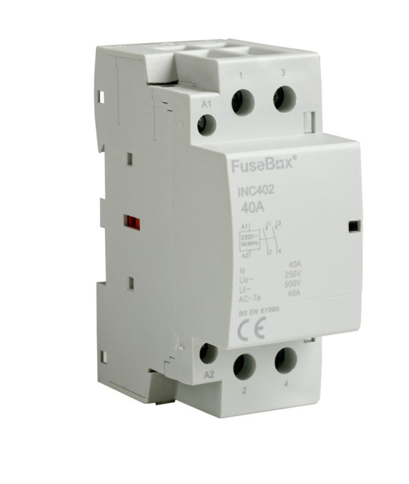 Fusebox INC402 40A 2P Installation Contactor 230V - Fusebox - Falcon Electrical UK