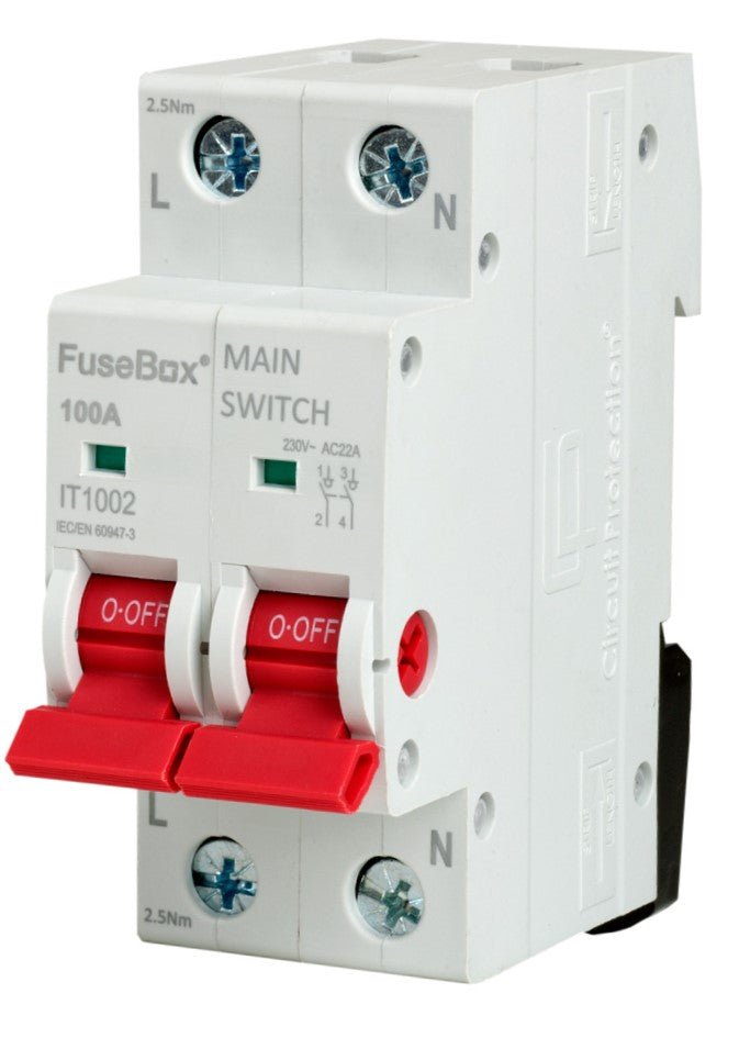 Fusebox IT1002 100a 2-Pole Isolator 2 - Fusebox - Falcon Electrical UK