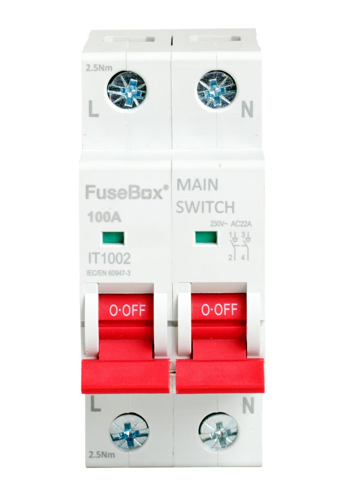Fusebox IT1002 100a 2-Pole Isolator 2 - Fusebox - Falcon Electrical UK