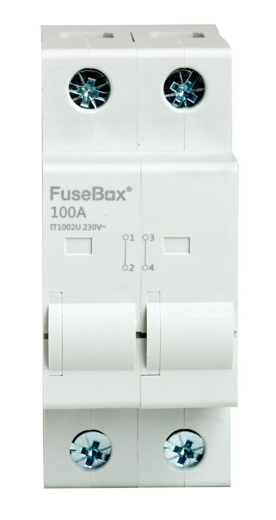 Fusebox IT1002U 100A 2-Pole Isolator - Fusebox - Falcon Electrical UK