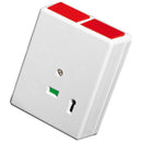 Knights KP4 Double Push Panic Button Latching Plastic - Knights - Falcon Electrical UK