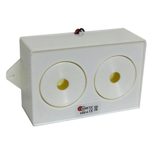 Kinetic KSB1 Sound Bomb 1, Twin Piezo Internal Sounder, 12VDC - Kinetic - Falcon Electrical UK