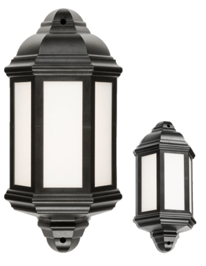 Knightsbridge LED Half Wall Lantern, 230V Rated, IP54 (LANT3) - Knightsbridge - Falcon Electrical UK