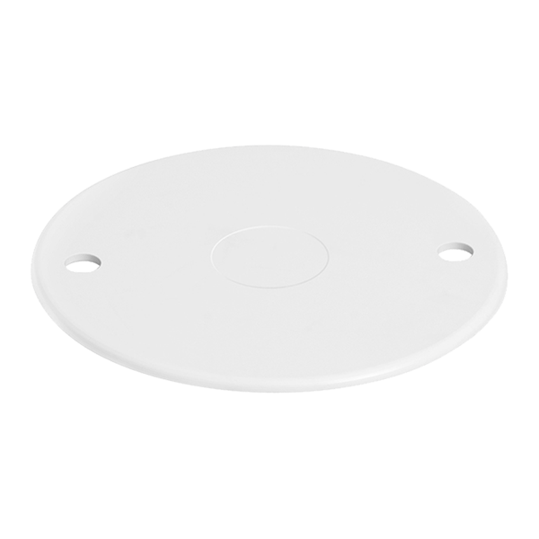 LID1WH 65mmØ White Circular Conduit Box Lid - Mixed Supply - Falcon Electrical UK