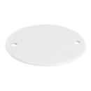 LID2WH 85mmØ Overlapping Lid for Circular Conduit Box - White - Mixed Supply - Falcon Electrical UK