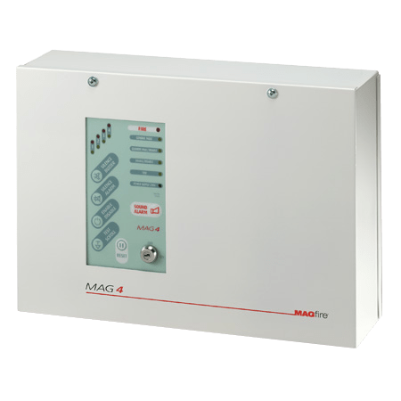 ESP MAG4 4 Zone Fire Alarm Panel in Metal Casing - ESP - Falcon Electrical UK