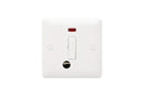 MK Base 1G 13A UNSWT Fuse Con Unit + Neon & Flex (MB1030WHI)