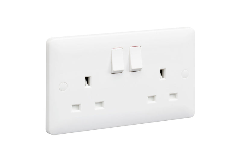 MK Base 13A 2G DP SWITCHED SOCKET	(MB2747DPWHI)