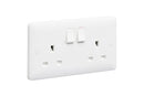 MK Base 13A 2G SP Switched Socket (MB2747WHI)
