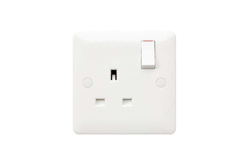 MK Base 13A 1G DP Switched Socket (MB2757DPWHI)