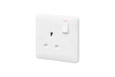 Mk Base 13A 1G SP Switched Socket (MB2757WHI)