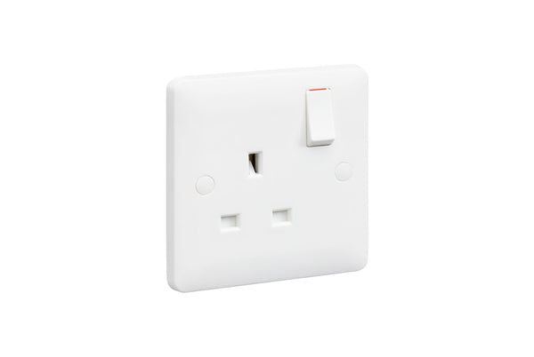 Mk Base 13A 1G SP Switched Socket (MB2757WHI)