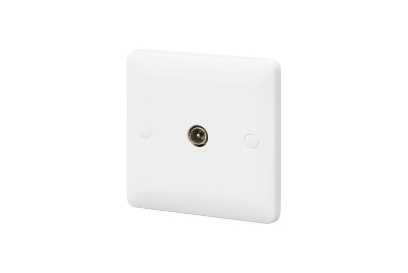 MK Base 1G Single Outlet Male Non-isolated (MB3520WHI)