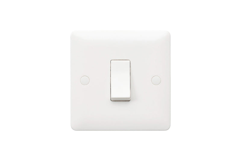 MK Base 10AX 1G 1-way Switch - Small Rocker (MB4861W1WHI)