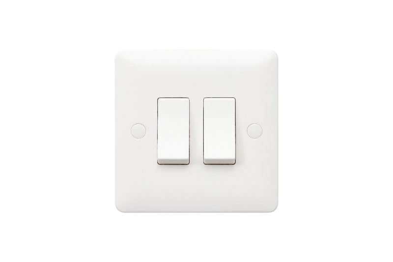 MK Base 10AX 2G 2-way Switch - Small Rocker (MB4862WHI)