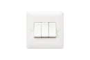 MK Base 10AX 3G 2- Way Switch - Small Rocker (MB4863WHI)