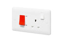 MK Base 45A DP Switch & 13A DP Switched Socket (MB5060WHI)
