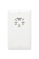 MK Base 115-230V Shaver Socket 50Hz-60Hz (MB701WHI) - MK - Falcon Electrical UK