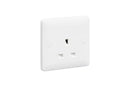 MK Base 13A 1G Unswitched Socket (MB780WHI)