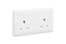 MK Base 13A 2G Unswitched Socket (MB781WHI)