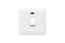 MK Base 20AX 1G DP Switch with Neon (MB8423WHI)