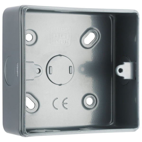 BG MC501 Surface Mounting Single Box Size (for 1-gang & 2-gang grid) - BG - Falcon Electrical UK