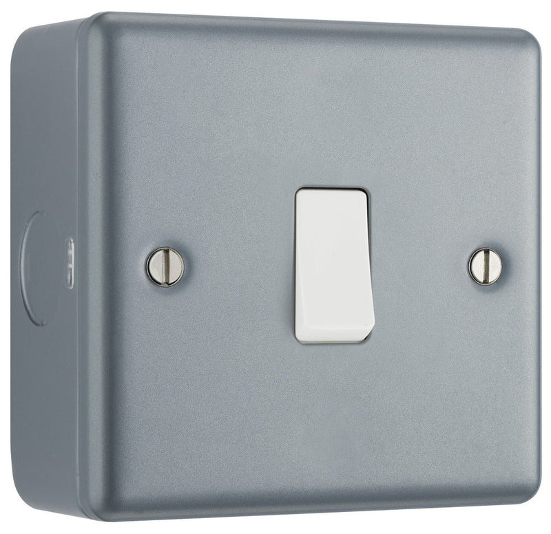 BG MC512 Metal Clad Single Switch, 10Ax 2 Way - BG - Falcon Electrical UK