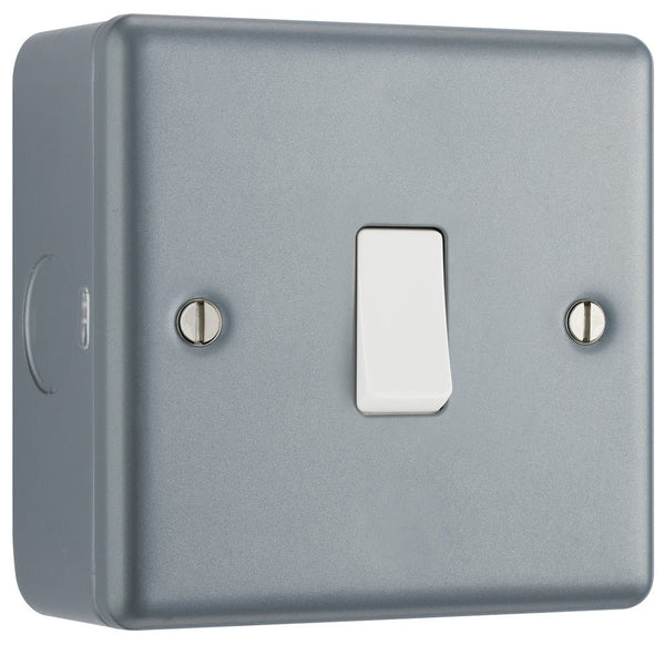 BG MC513 Metal Clad Single Switch, 10A Intermediate Switch - BG - Falcon Electrical UK