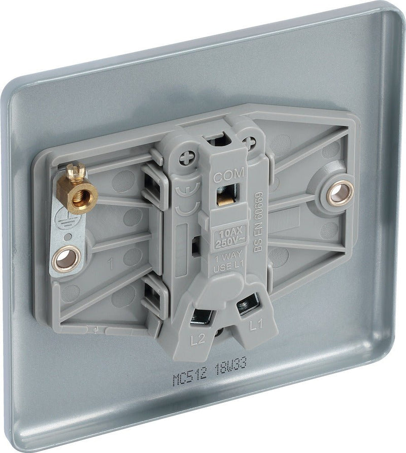 BG MC512 Metal Clad Single Switch, 10Ax 2 Way - BG - Falcon Electrical UK