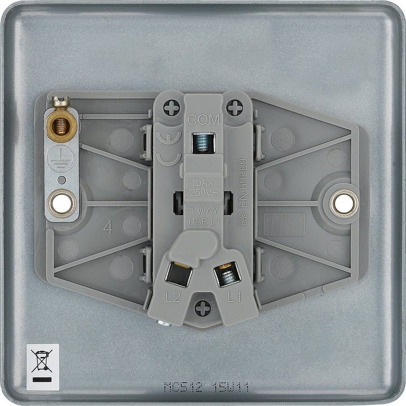 BG MC512 Metal Clad Single Switch, 10Ax 2 Way - BG - Falcon Electrical UK