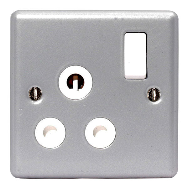 BG MC599 Metal Clad 15A Single Switched Socket - BG - Falcon Electrical UK