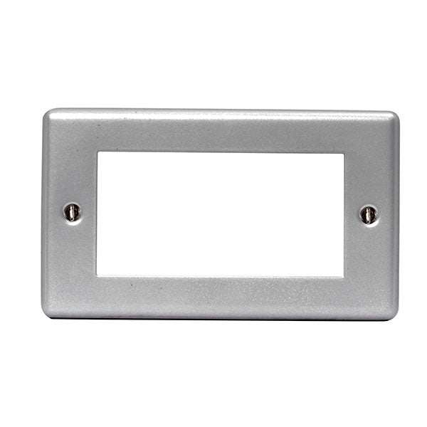 BG MC5EMR4 Front-Plate 4 Mod Rectangular - BG - Falcon Electrical UK