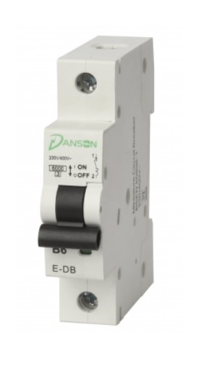 E-DBYB132 MCB 1 Pole 6kA B Type 32A 1M - Danson - Falcon Electrical UK