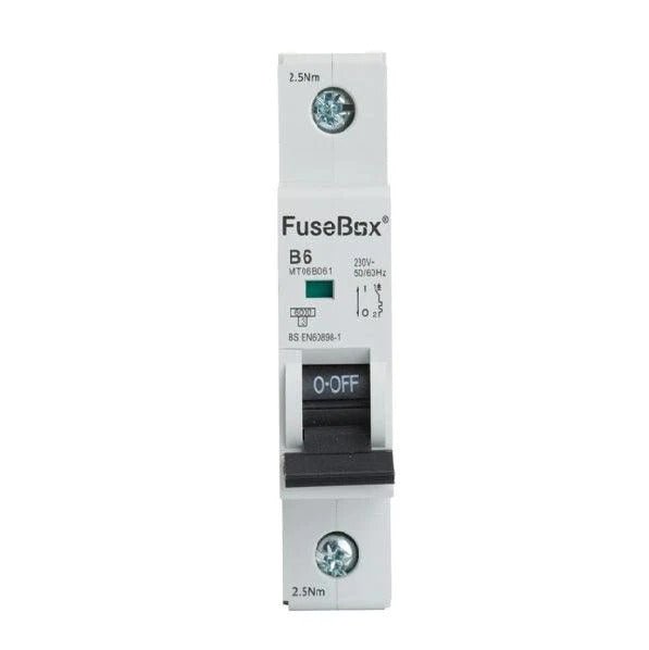 Fusebox MT06B631 63A 6kA 1 pole B CURVE MCB - Fusebox - Falcon Electrical UK