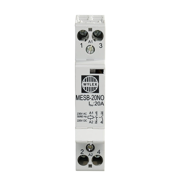 Wylex MESB-20NO 20A Contactor 2 Pole 1 Module (Normally Open) - Wylex - Falcon Electrical UK