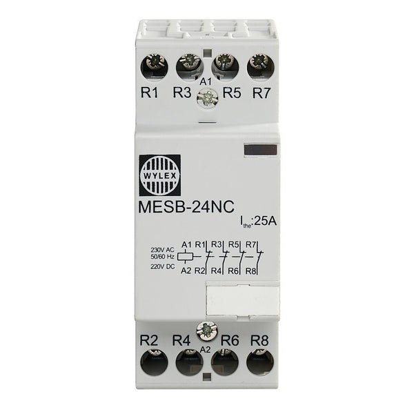 Wylex MESB-24NC 24A Contactor 4 Pole 2 Module (Normally Closed) - Wylex - Falcon Electrical UK