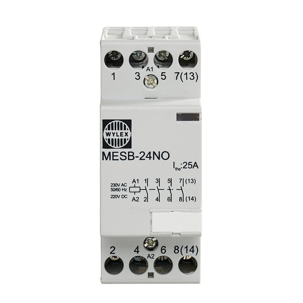 Wylex MESB-24NO 24A Contactor 4 Pole 2 Module (Normally Open) - Wylex - Falcon Electrical UK