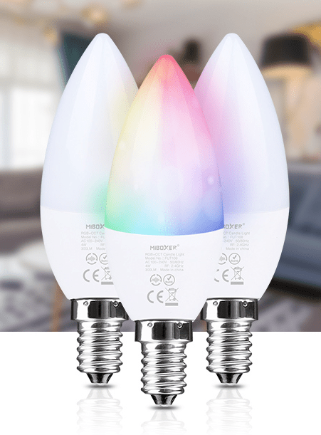 Smart LED Candle Lamp, 4W, E14 , (ML-108) - MiLight - Falcon Electrical UK