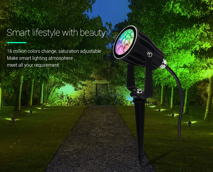 Smart LED Adjustable Garden Light, 6W, RGB+CCT (ML-C04) - MiLight - Falcon Electrical UK