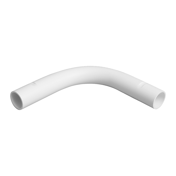 NB20WH 20mm White PVC Solid Bend - Mixed Supply - Falcon Electrical UK