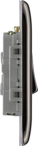 BG NBN43 Nexus Metal Black Nickel Triple Switch, 10Ax 2 Way - BG - Falcon Electrical UK