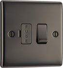 BG NBN50 Nexus Metal Black Nickel Switched 13A Fused Connection Unit - BG - Falcon Electrical UK