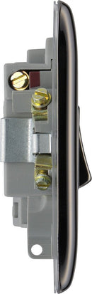 BG NBN50 Nexus Metal Black Nickel Switched 13A Fused Connection Unit - BG - Falcon Electrical UK